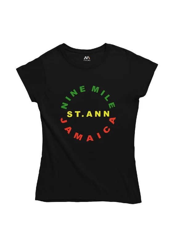 Nine Mile Plus Reggae Circle T-shirt Sequined Glittery Shiny