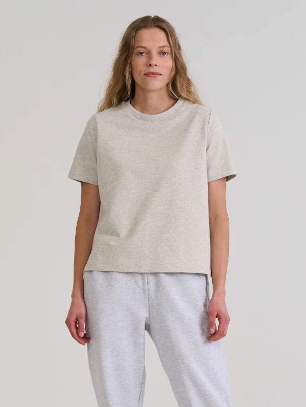 Laura T-Shirt Marble Grey Polka Dot Checkered Tartan