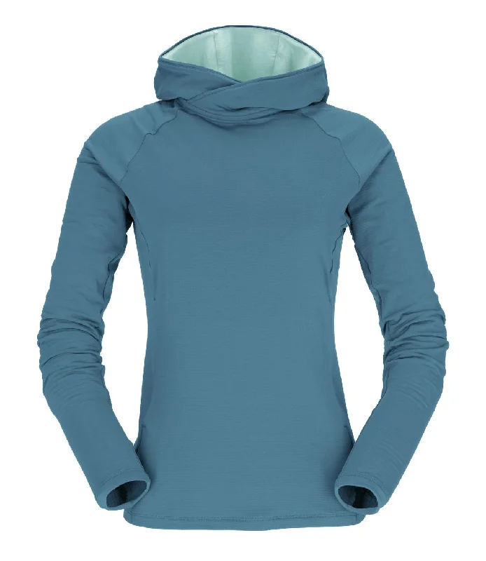 Dihedral Hoody - Ultramarine Hoodie with Hem Contrast Bold Stylish