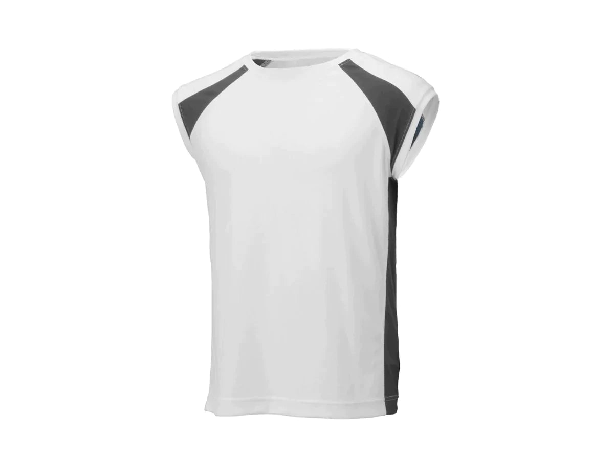 Unisex 2Tone Sleeveless Tee Anti-Shrink Durable Soft