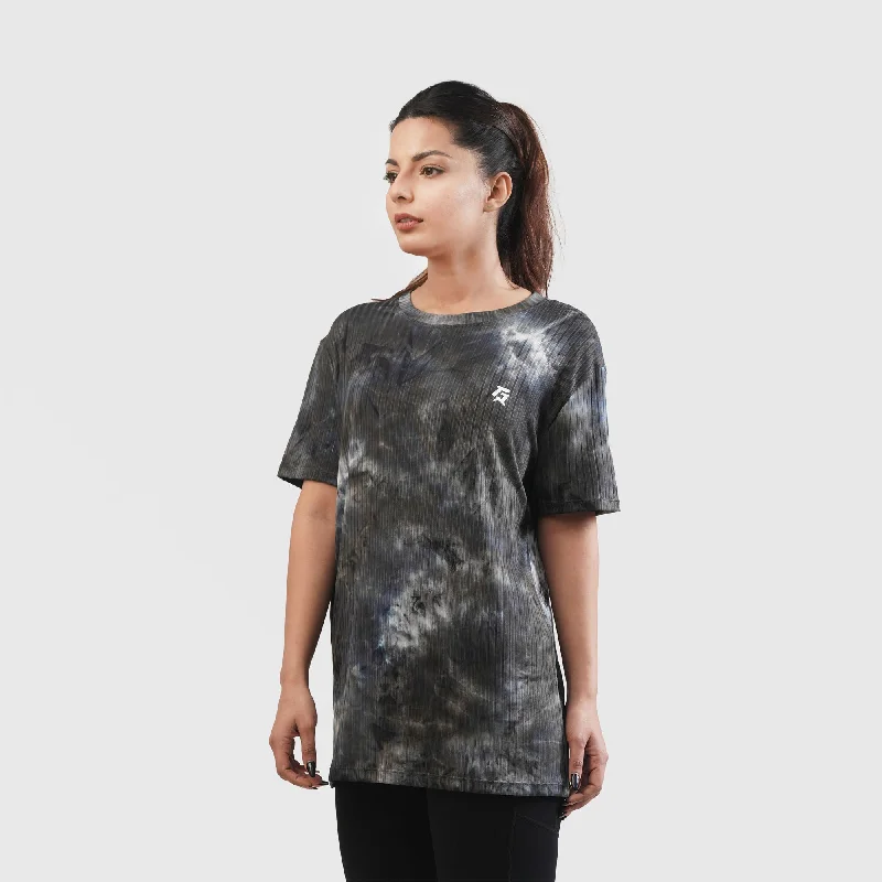 Shibori Tee (Blue) Mesh Blend Leather Blend Suede Blend