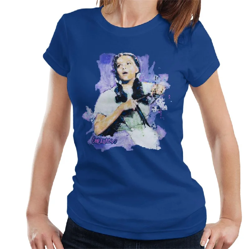 Sidney Maurer Original Portrait Of Judy Garland Wizard Of Oz Women's T-Shirt Mesh Canvas Denim Sidney Maurer Original Portrait Of Judy Garland Wizard Of Oz Women's T-Shirt Mesh Canvas Denim