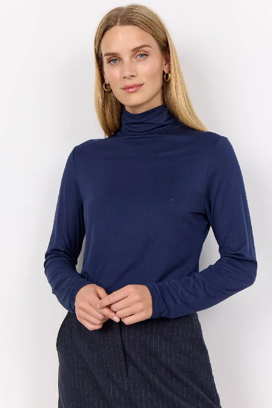 Soya Concept 24864-20 6799-8A SC-Marica 12 T-Shirt Blue Iris Elasticated Padded Insulated Soya Concept 24864-20 6799-8A SC-Marica 12 T-Shirt Blue Iris Elasticated Padded Insulated