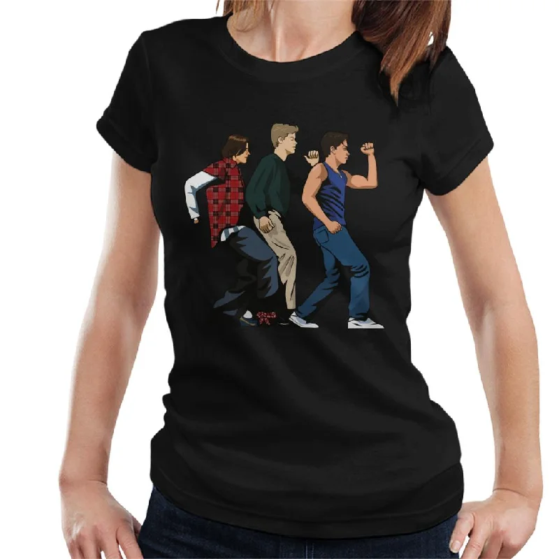 The Breakfast Club Detention Dance Women's T-Shirt Striped Floral Plaid