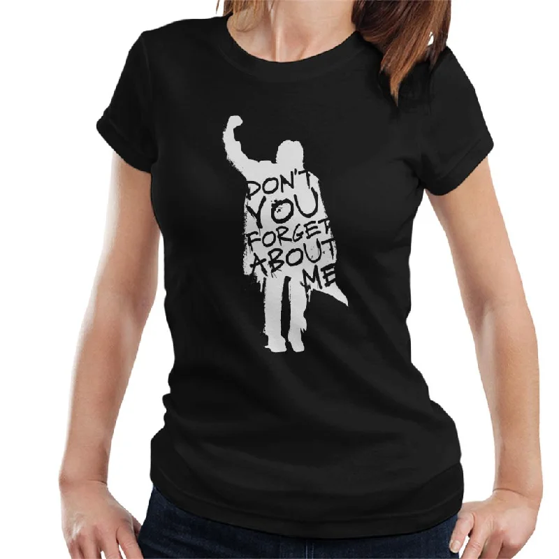 The Breakfast Club Dont You Forget About Me Women's T-Shirt Fitted T-Shirt Seamless Stretchy The Breakfast Club Dont You Forget About Me Women's T-Shirt Fitted T-Shirt Seamless Stretchy