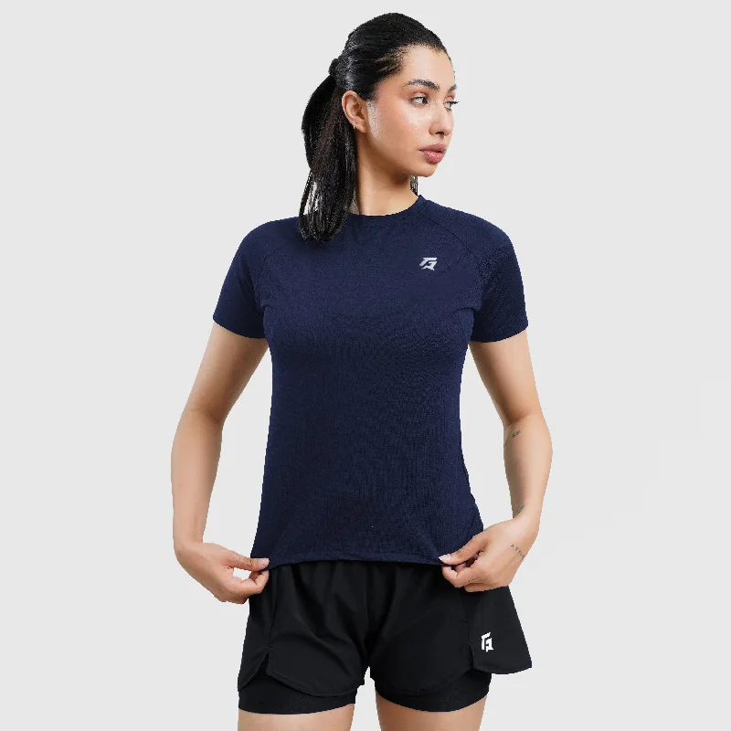 W224 Short Sleeves Tee (Navy) Casual Formal Business