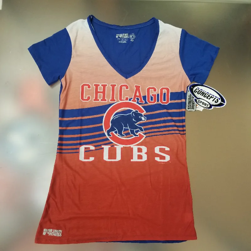 Chicago Cubs Women's Concepts Sport Dynamic T-Shirt - Blue/Red Handmade Hand-knitted Hand-woven Chicago Cubs Women's Concepts Sport Dynamic T-Shirt - Blue/Red Handmade Hand-knitted Hand-woven