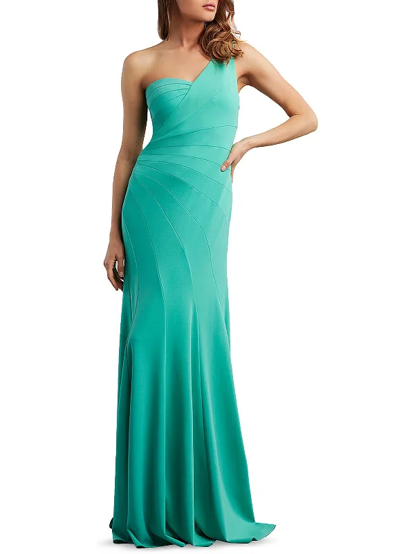 Womens One Shoulder Formal Evening Dress Tunics Chic fashionable