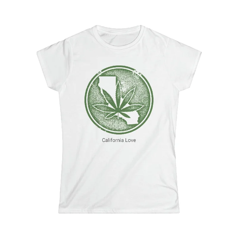 Women's Softstyle Tee California Love Collection Welt Pockets Slit Pockets Flap Pockets