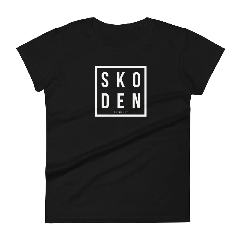 You ready to SKODEN? Women's Tee Solid Print Embellished