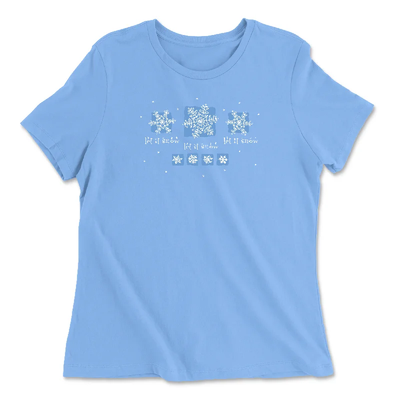 Snow Trio Women's T-Shirt Front Pockets Side Pockets Patch Pockets