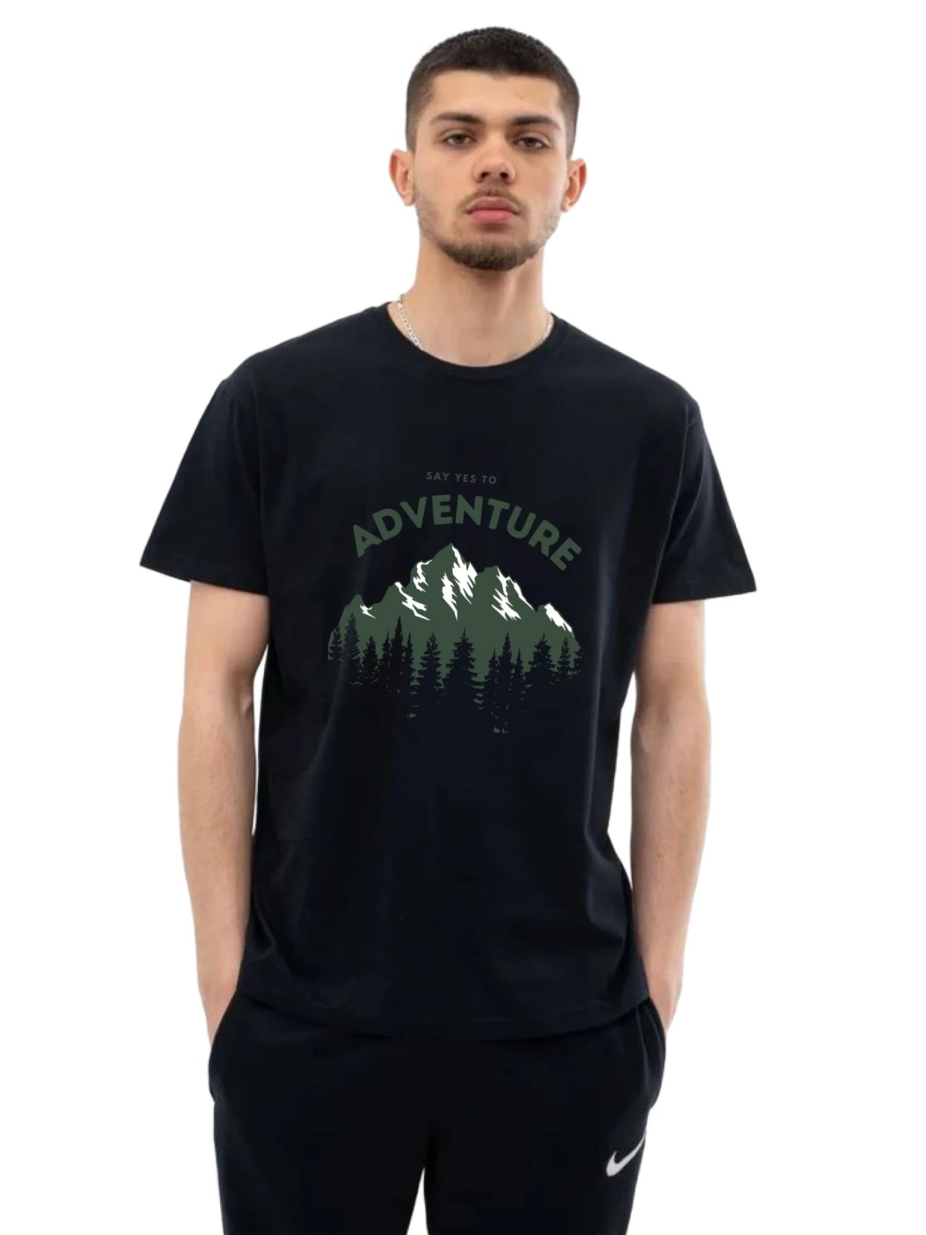 Adventure  - Unisex T-Shirt Collared T-Shirt Boat Neck A-Line