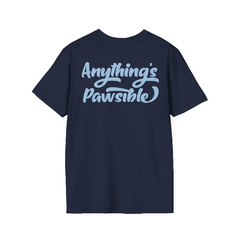 Anything's Pawsible Tee Denim Fabric Leather Fabric Suede Fabric