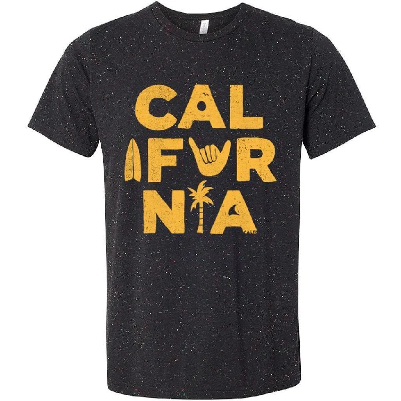 California Icons Speckled Black Tee Houndstooth Herringbone Solid