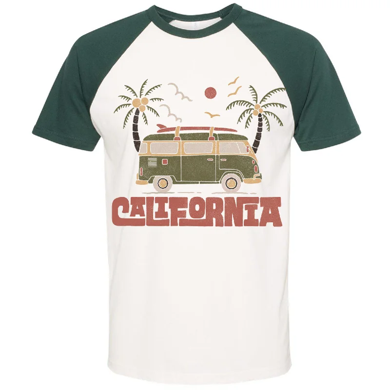 Cali Van Raglan Tee Plaid T-Shirt Polka Dot Checkered