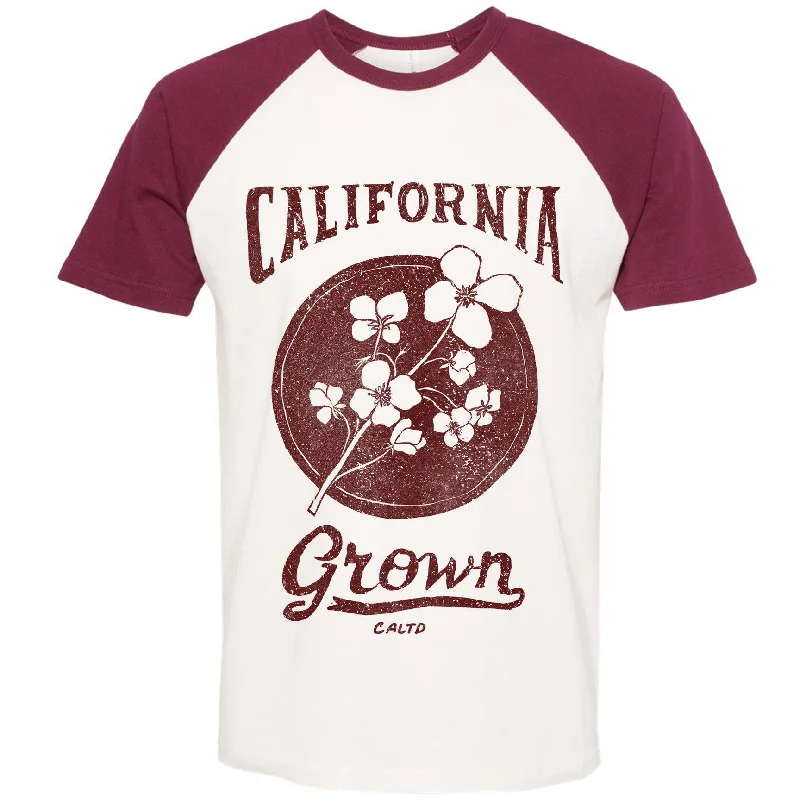 California Grown Circle Raglan Tee Thin T-Shirt Open Front Quick Dry