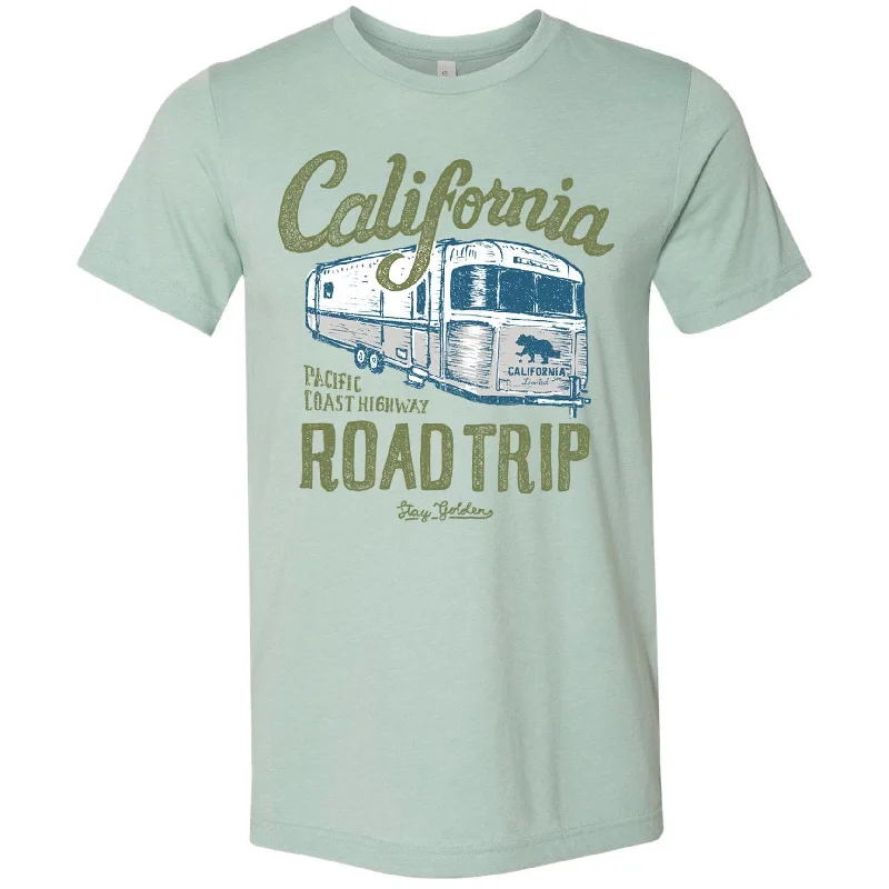 California Roadtrip mint tee Chenille Blend Fleece Blend Nylon Blend