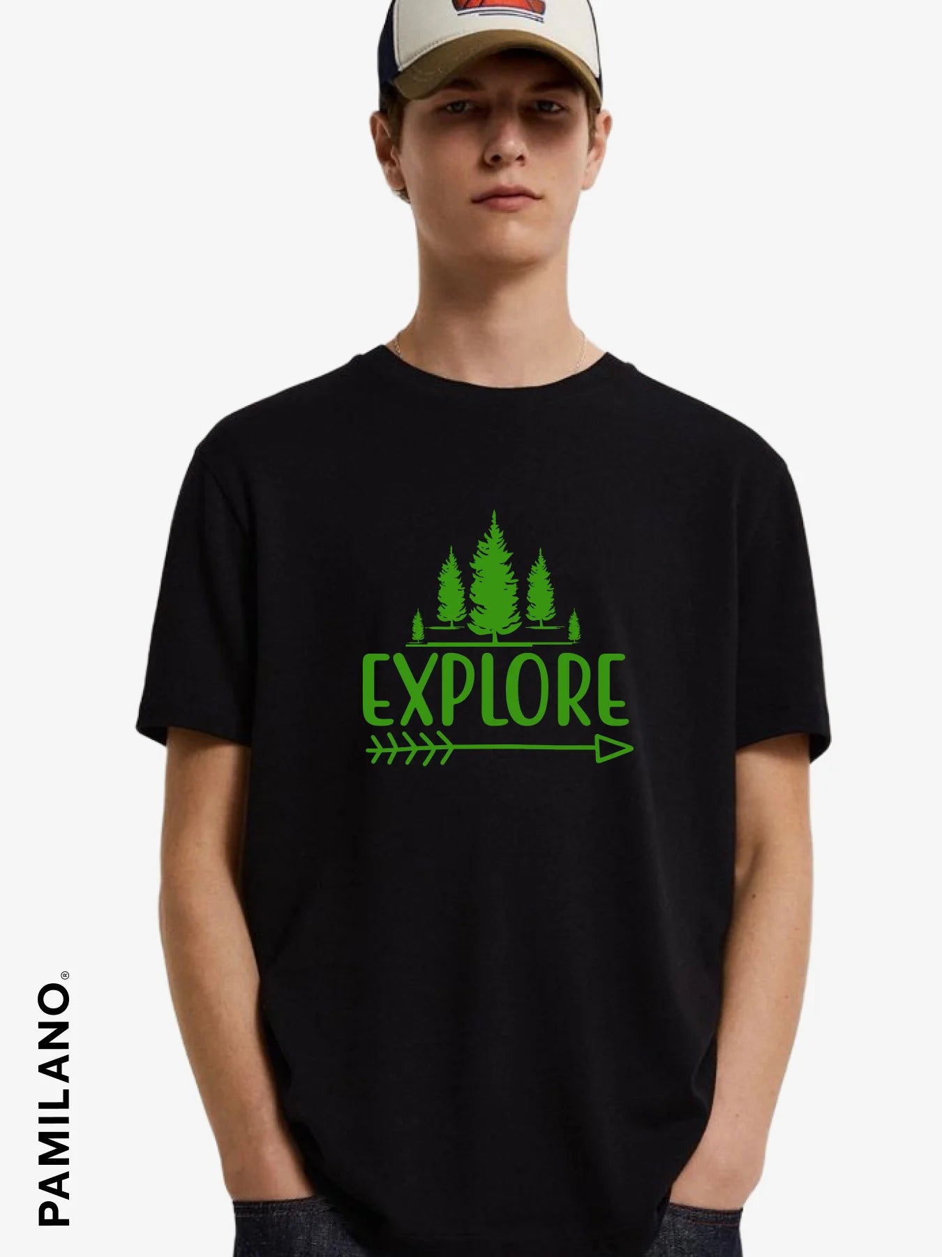 EXPLORE Way - Unisex T-Shirt Rayon Velvet Corduroy