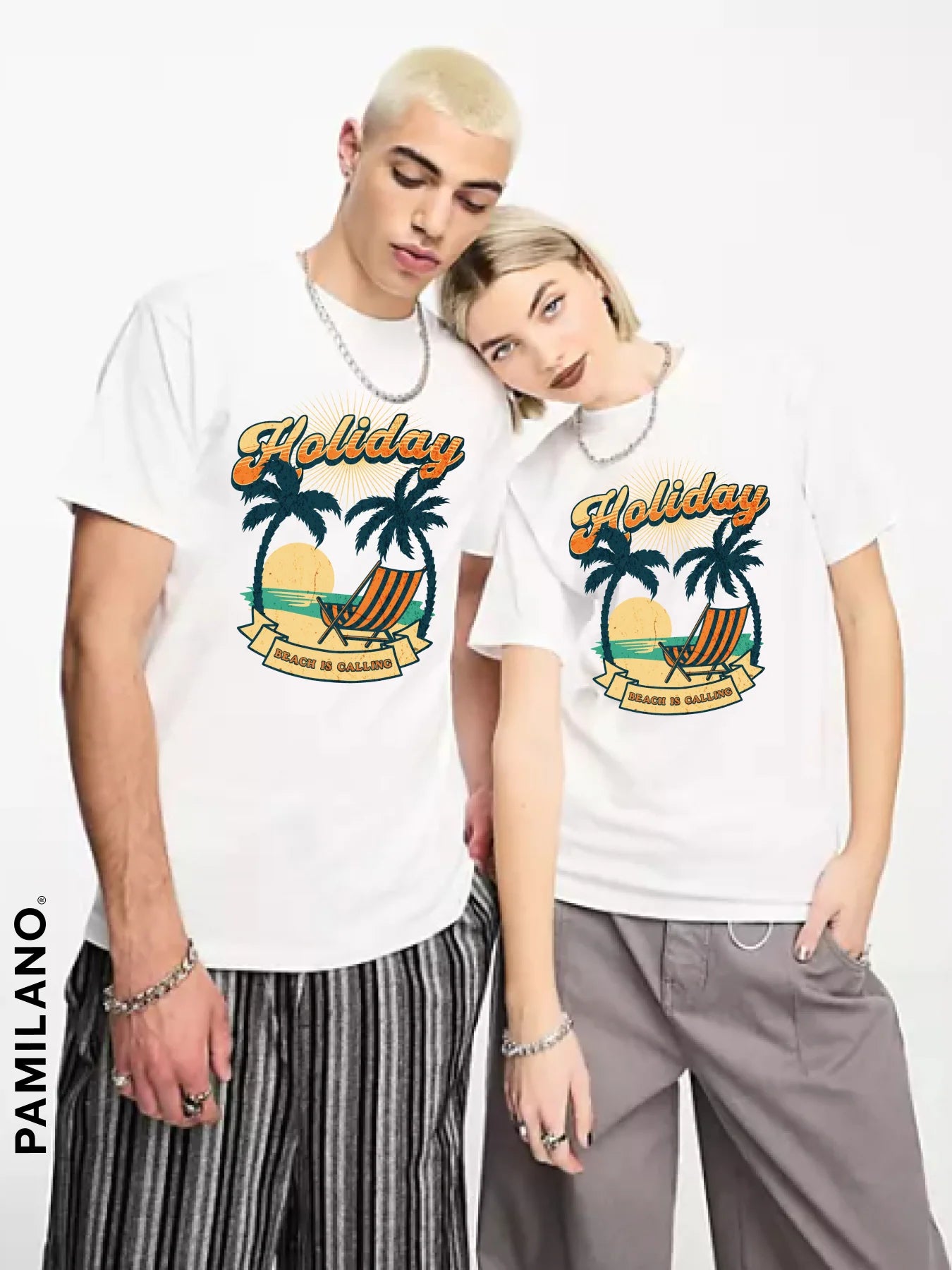 Holiday - Beach is Calling  - Unisex T-Shirt Nylon Fabric Polyester Fabric Spandex Fabric