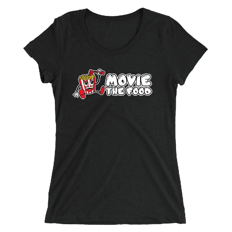 Movie The Food™ "Logo" Women's T-Shirt Polka Dot Checkered Tartan