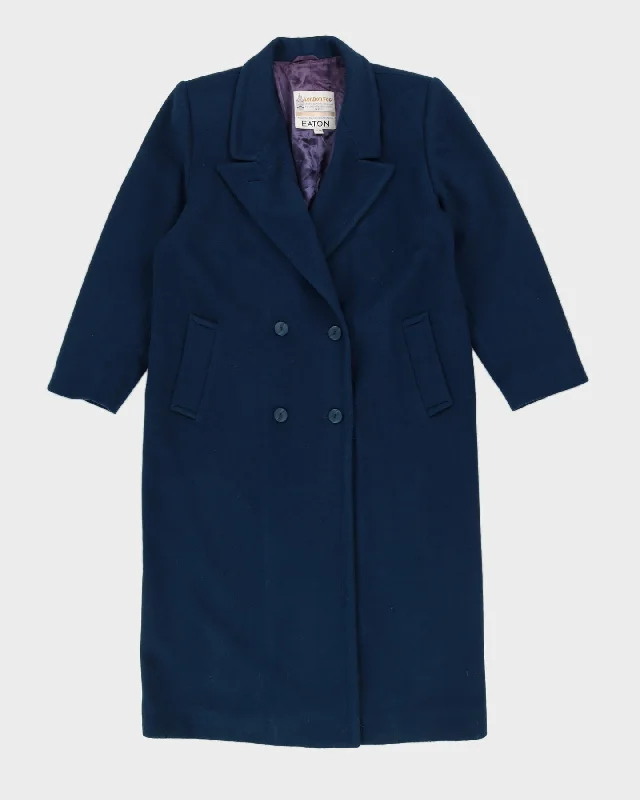 London Fog Blue Overcoat - L Chic Winter Overcoat