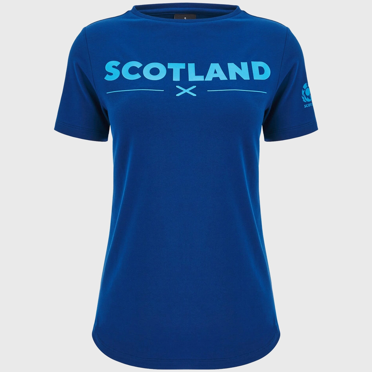 Macron Scotland Rugby Women's Leisure Cotton Tee Navy Lace Blend Ribbed Blend Corduroy Blend