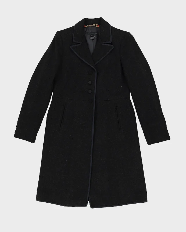 Marc Jacobs Grey Overcoat - XXS Lightweight Autumn Coat