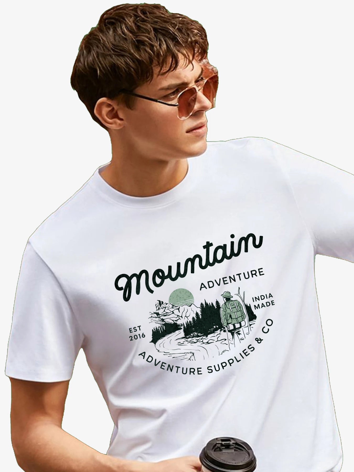 Mountain Adventure - Unisex T-Shirt Chenille Brocade Lace