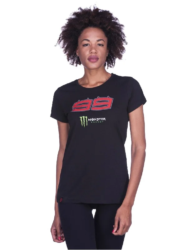 Official Jorge Lorenzo Monster Woman's T-Shirt - 17 31404 Front Pockets Side Pockets Patch Pockets