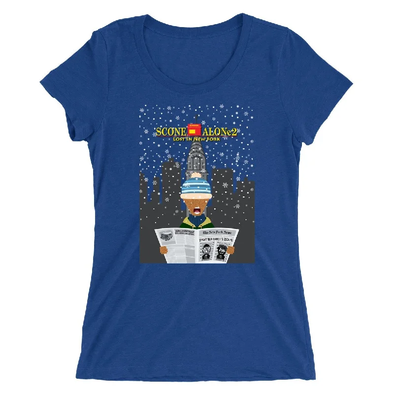 Movie The Food™ "Scone Alone 2" Women's T-Shirt Mesh Fabric Canvas Fabric Denim Fabric