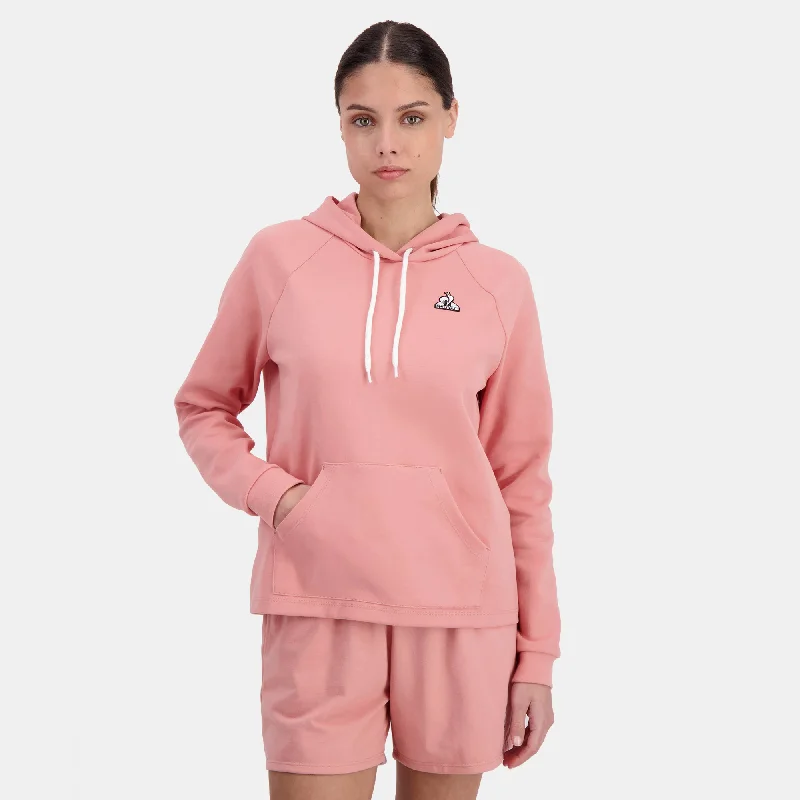 2422047-ESS Hoody N°1 W rosette | Sweat à capuche Femme Hoodie with Logo Branding Identity