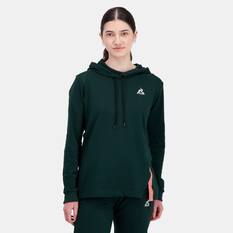 2410006-TRAINING LF Hoody N°2 W scarab | Sweat à capuche Femme Hoodie with Thumb Holes Functional Cozy