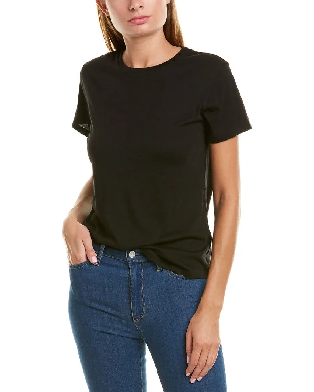 Vince Dropped-Shoulder T-Shirt Rayon Velvet Corduroy