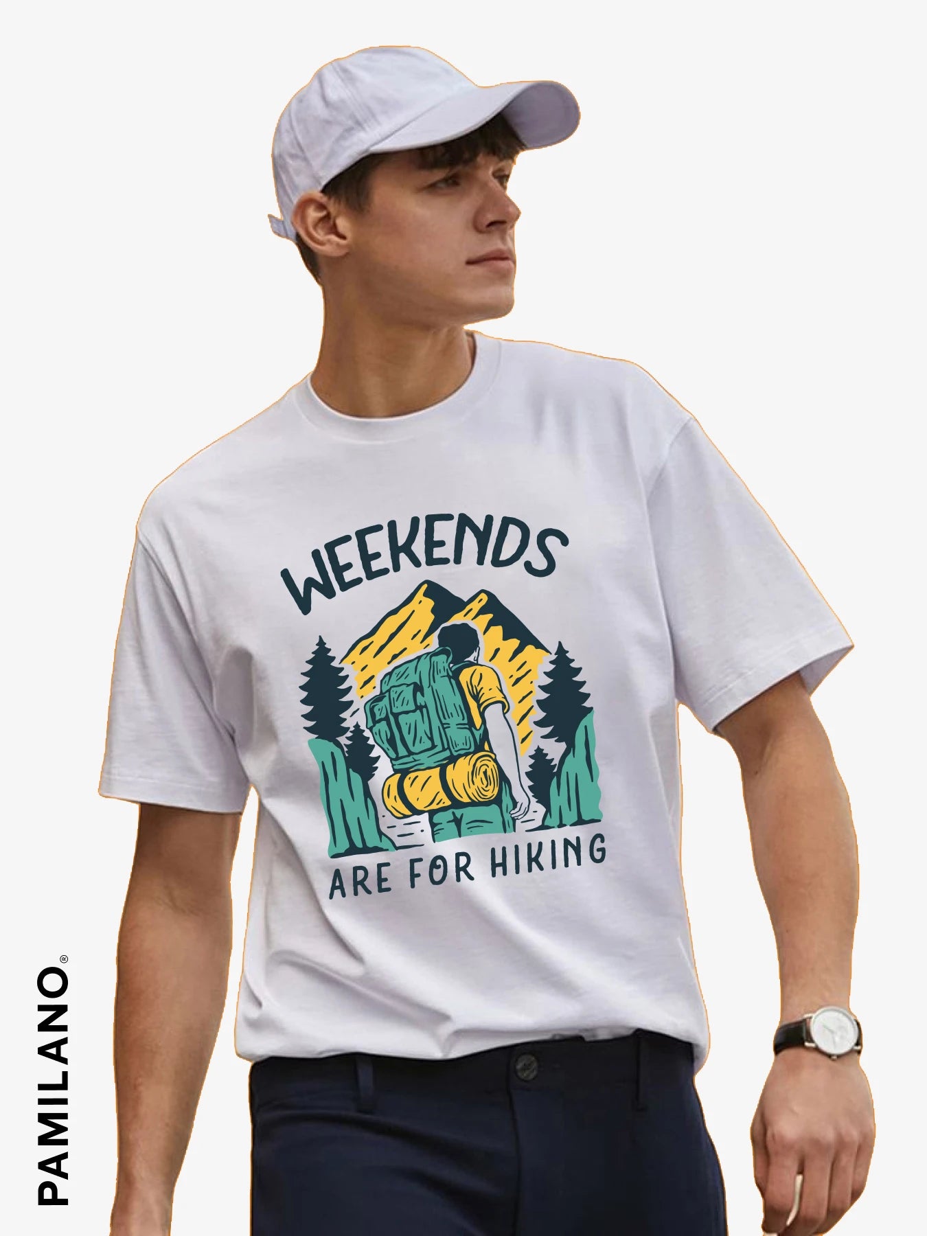 Weekends - Unisex T-Shirt Welt Pockets Slit Pockets Flap Pockets