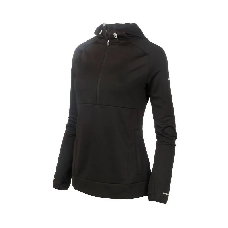 Women's Infinity Hoody In Black Hoodie with Metallic Shiny Futuristic