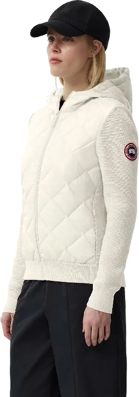 Hybridge Quilted Knit Hoody - Women's|-|Chandail à capuchon en tricot matelassé Hybridge - Femme Hoodie with Side Slits Relaxed Casual