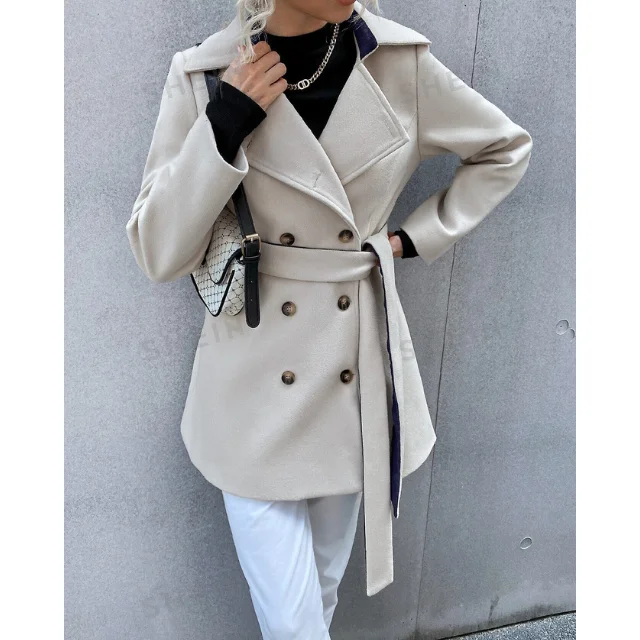 Casual Long Sleeve Lapel Collar Overcoat Cozy Hooded Teddy Coat