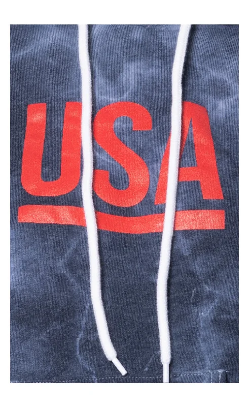 New USA Tie Dye USA Hoody Made in USA 3555CTD003 Hoodie Sweatshirt Pullover