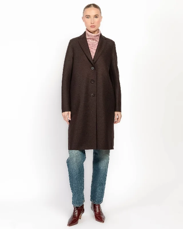 Overcoat Button-Up Midi Overcoat