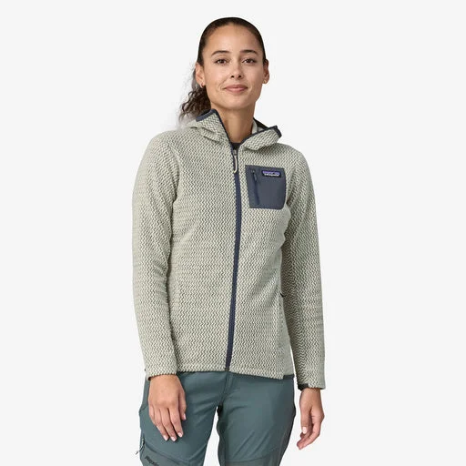 Patagonia Women's R1 Air Full-Zip Hoody Hoodie with Earth Tones Natural Calm