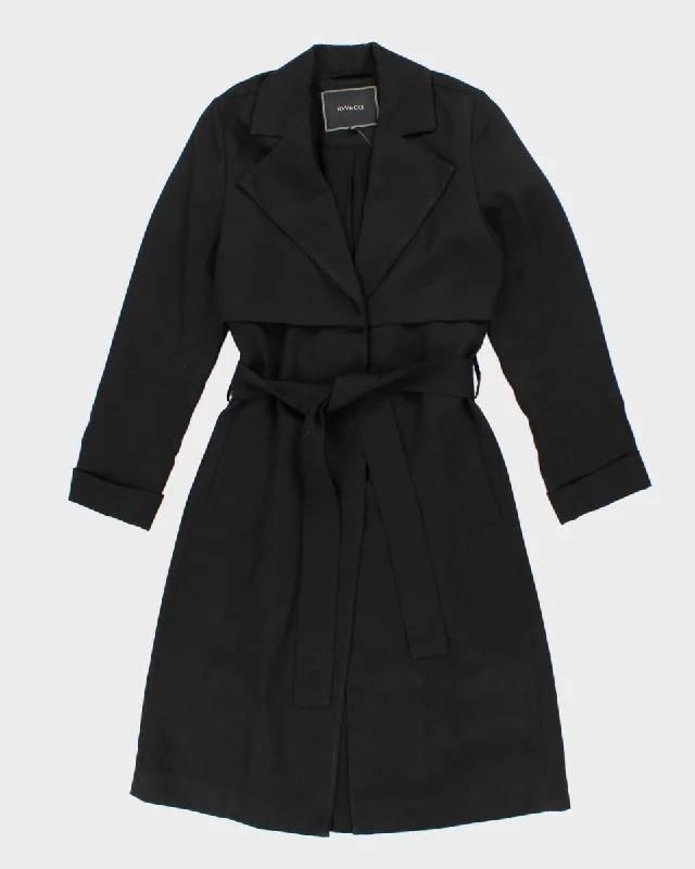 00s RW & Co Belted Overcoat - XS Asymmetrical Zip Overcoat