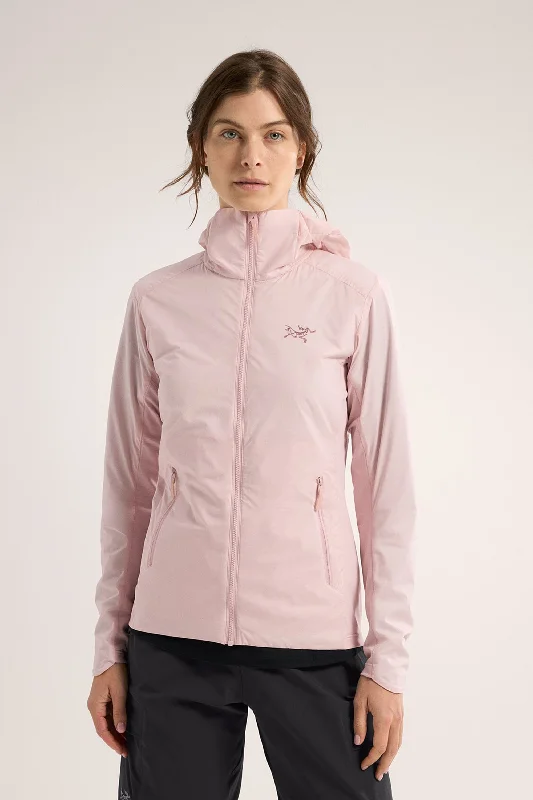 Arc'teryx Women's Atom Lightweight Hoody in Alpine Rose Hoodie with Mesh Breathable Sporty