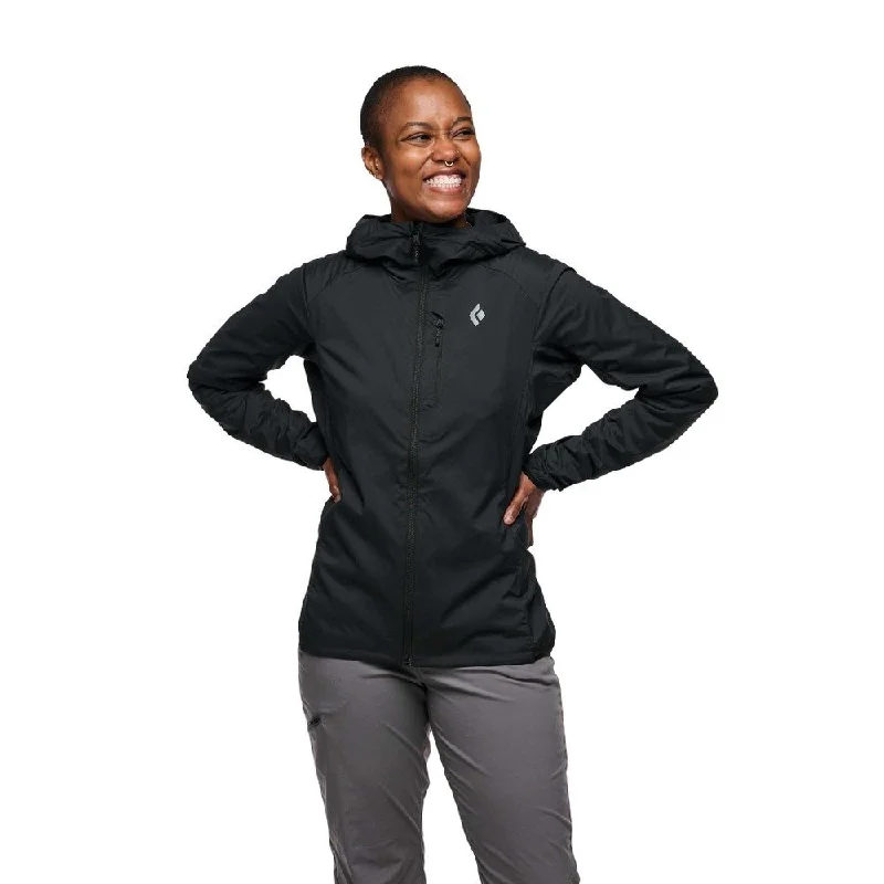 Black Diamond Women's Alpine Start Insulated Hoody Hoodie with Cuffed Sleeves Snug Secure