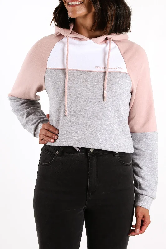 Impromptu Hoody Dusty Pink Hoodie with Velcro Closure Adjustable Secure