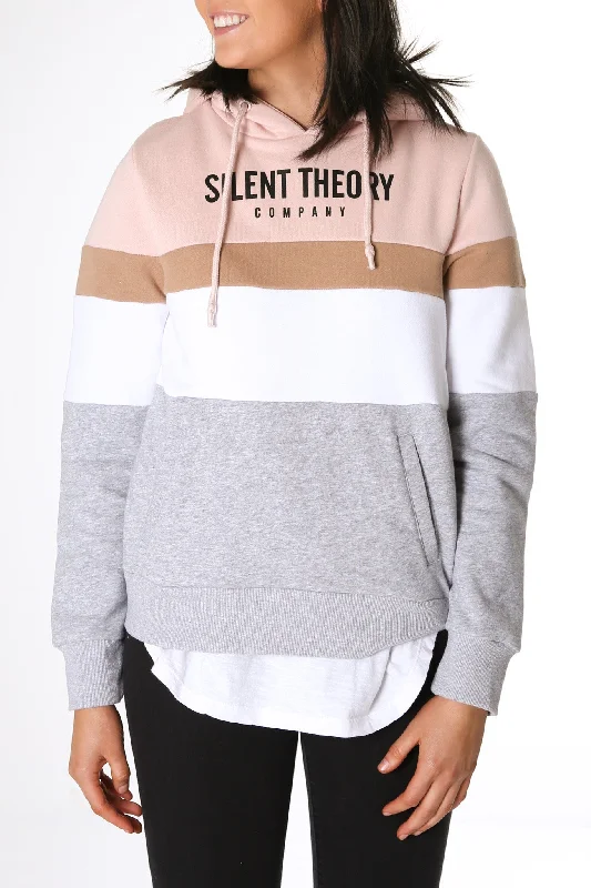 Overlay Panelled Hoody Candy Hoodie Jacket Zipper Layering