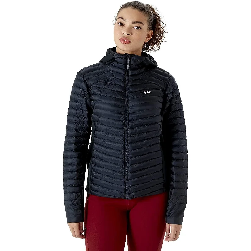 Rab Women's Cirrus Flex 2.0 Synthetic Insulated Hoody for Hiking, Climbing, and Skiing Hoodie with Mock Neck Collared Structured