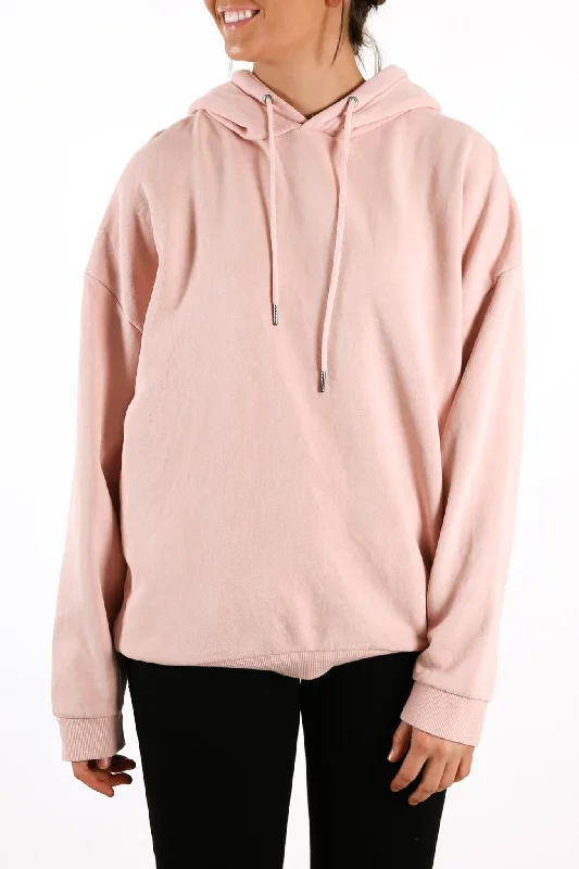 Standard Hoody Pink Hoodie with Color Block Contrast Stylish