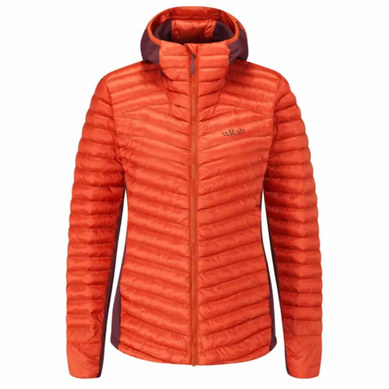 Cirrus Flex 2.0 Hoody - Red Grapefruit Hoodie with Hem Contrast Bold Stylish