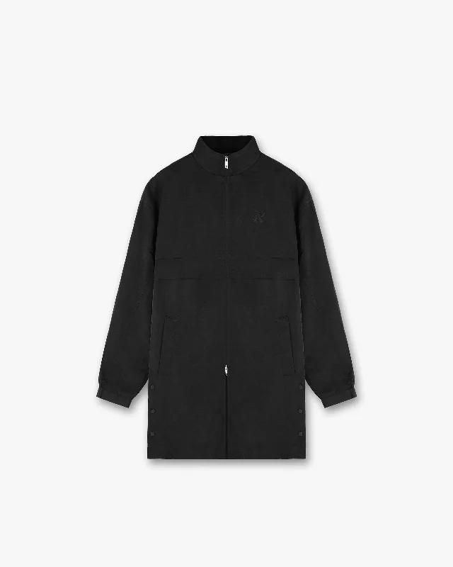 Track Overcoat - Black Ultra-Warm Wool Coat