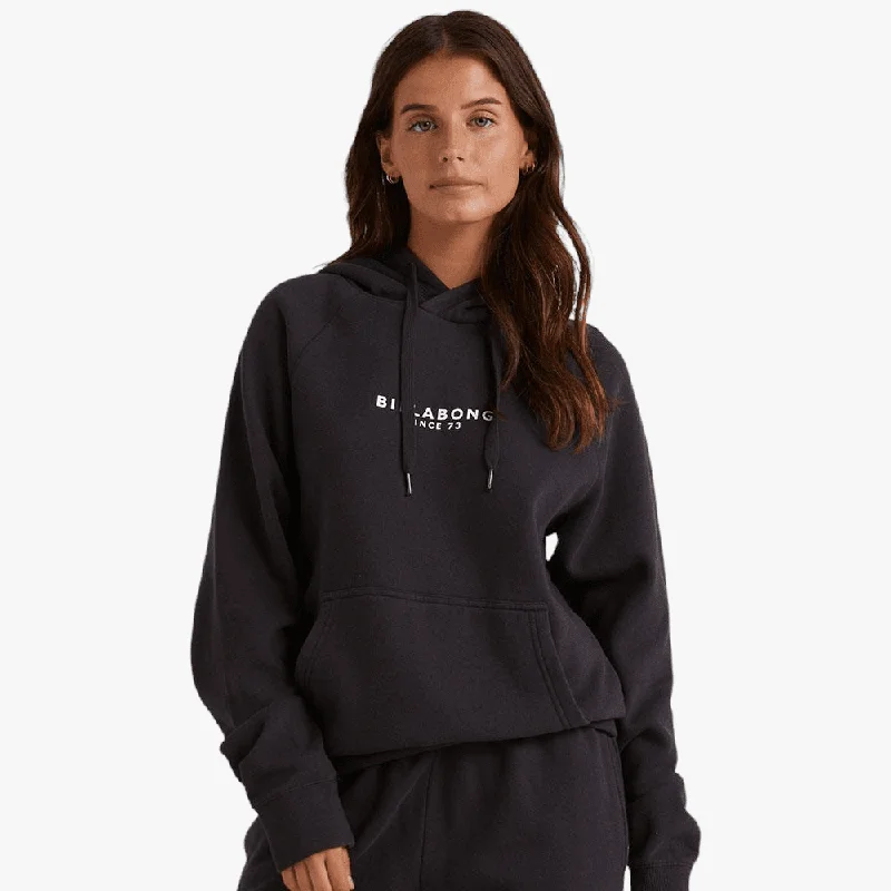 Billabong Womens Society Pop Hoody Black Sands Hoodie with Reflective Safety Nightwear